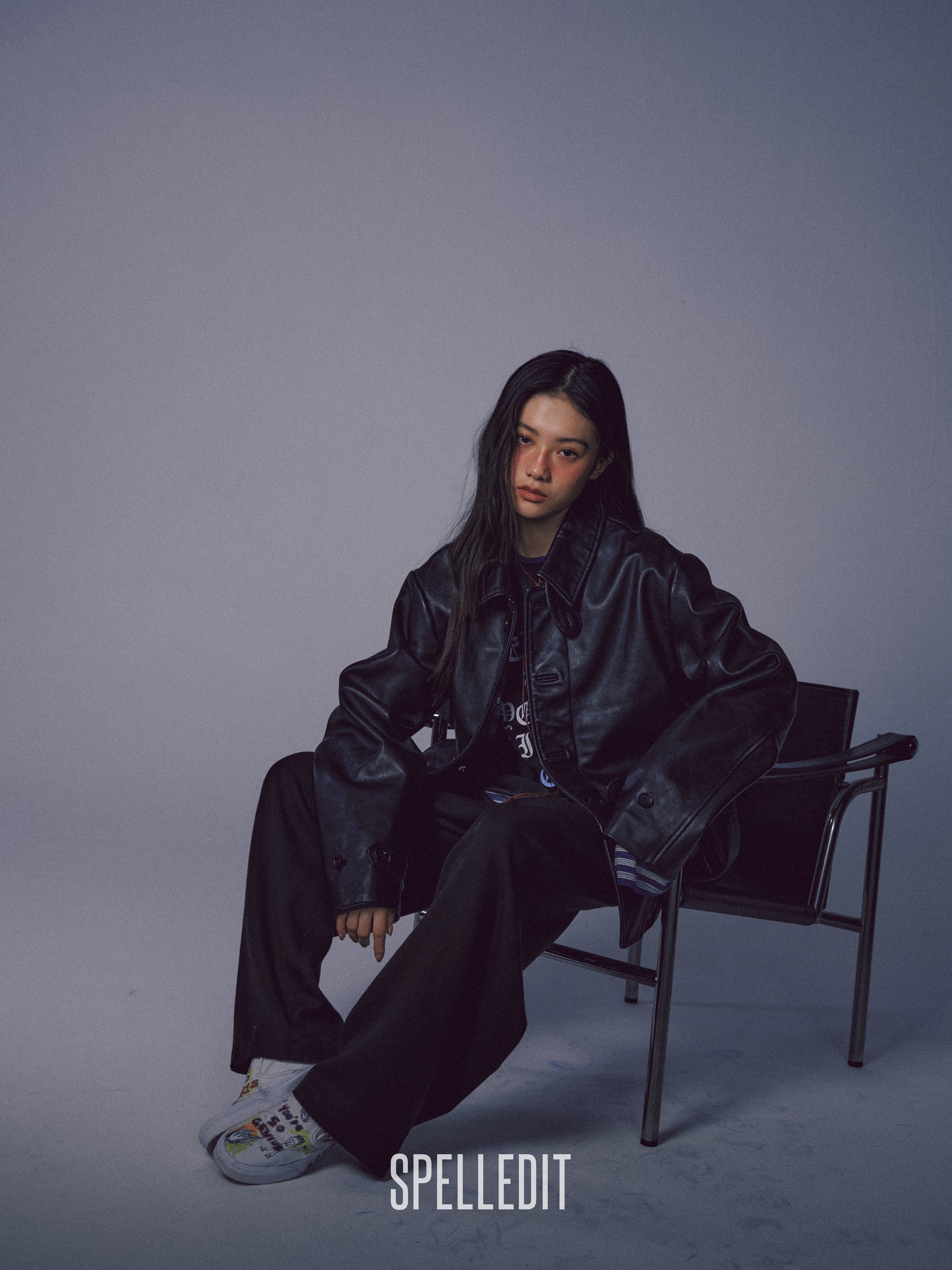 [9/7 PRE]COLLARED LEATHER JACKET
