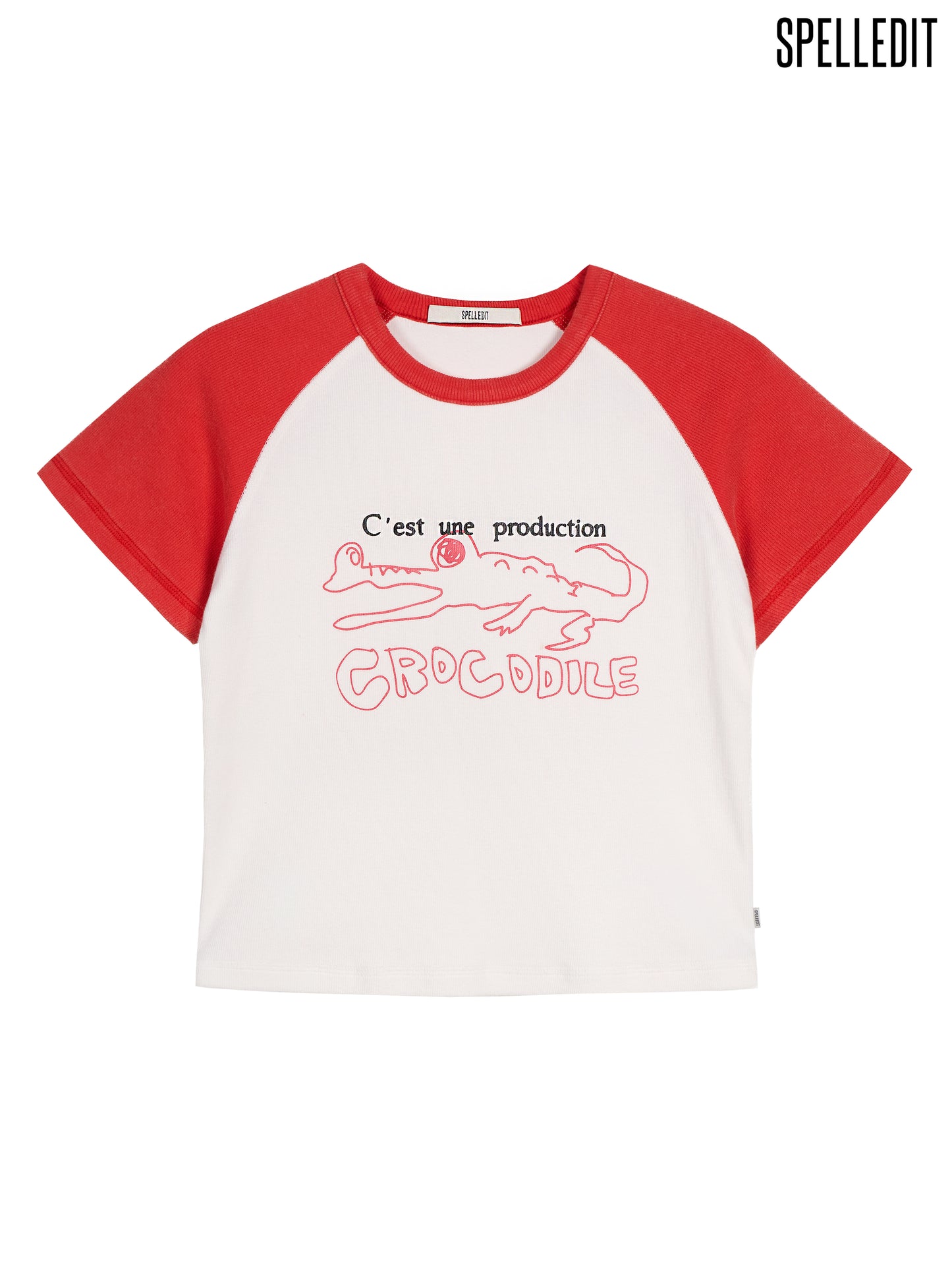 CROCODILE RAGLAN SLIM T-SHIRT