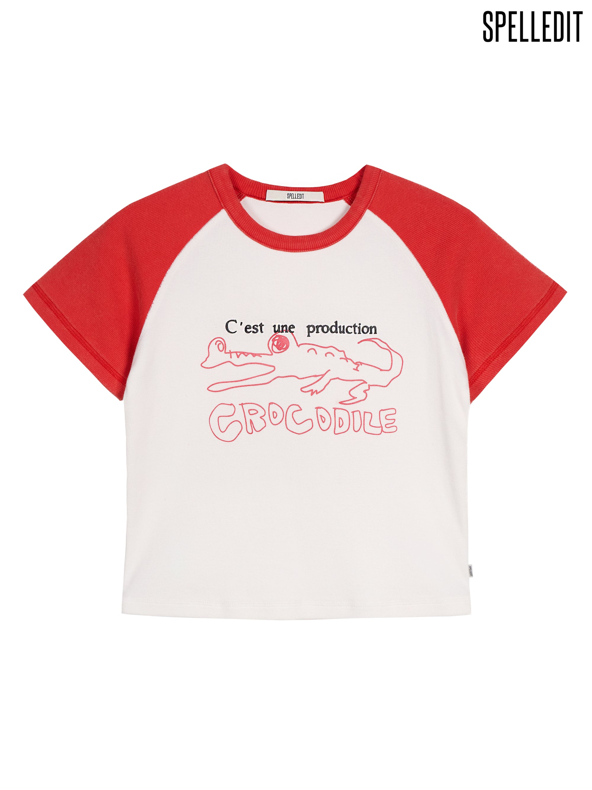 CROCODILE RAGLAN SLIM T-SHIRT