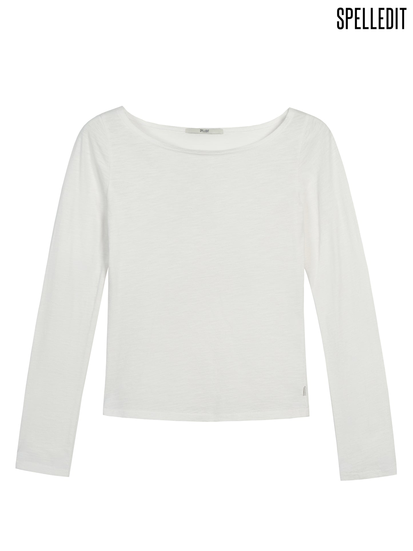 BOAT NECK LONG SLEEVE T-SHIRT