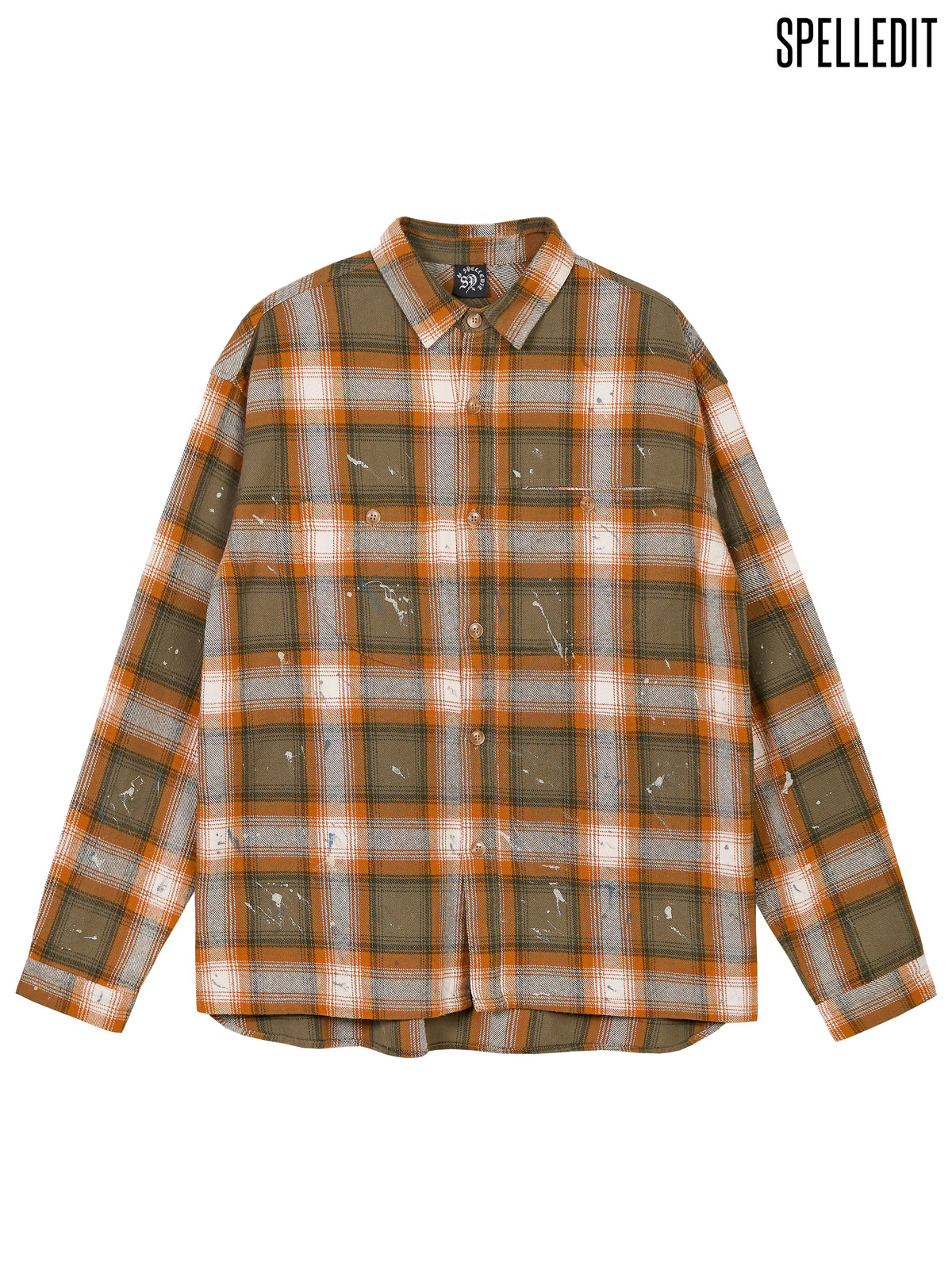 CHECK PAINT SHIRT