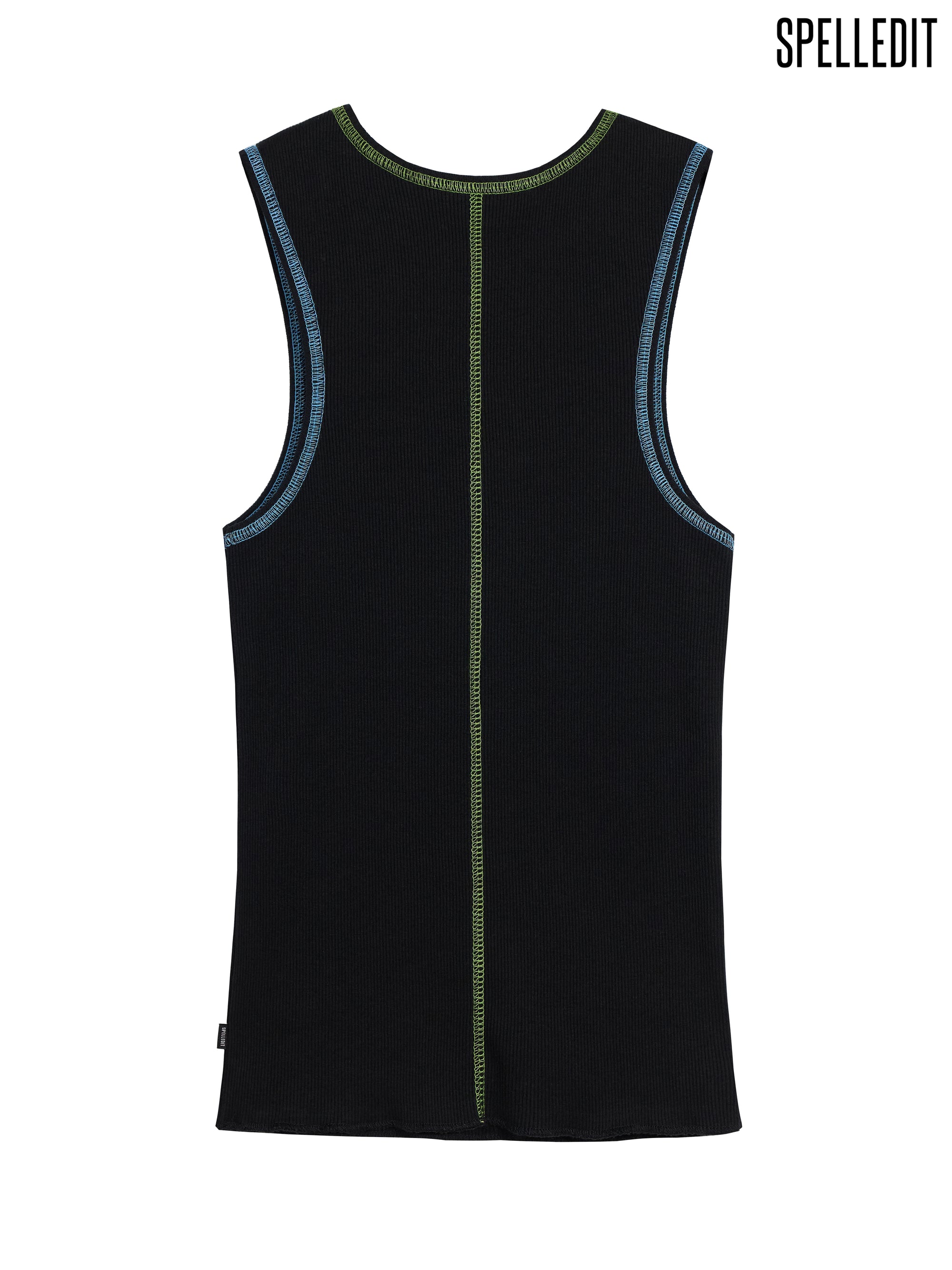 CONTRAST EDGE SLEEVELESS