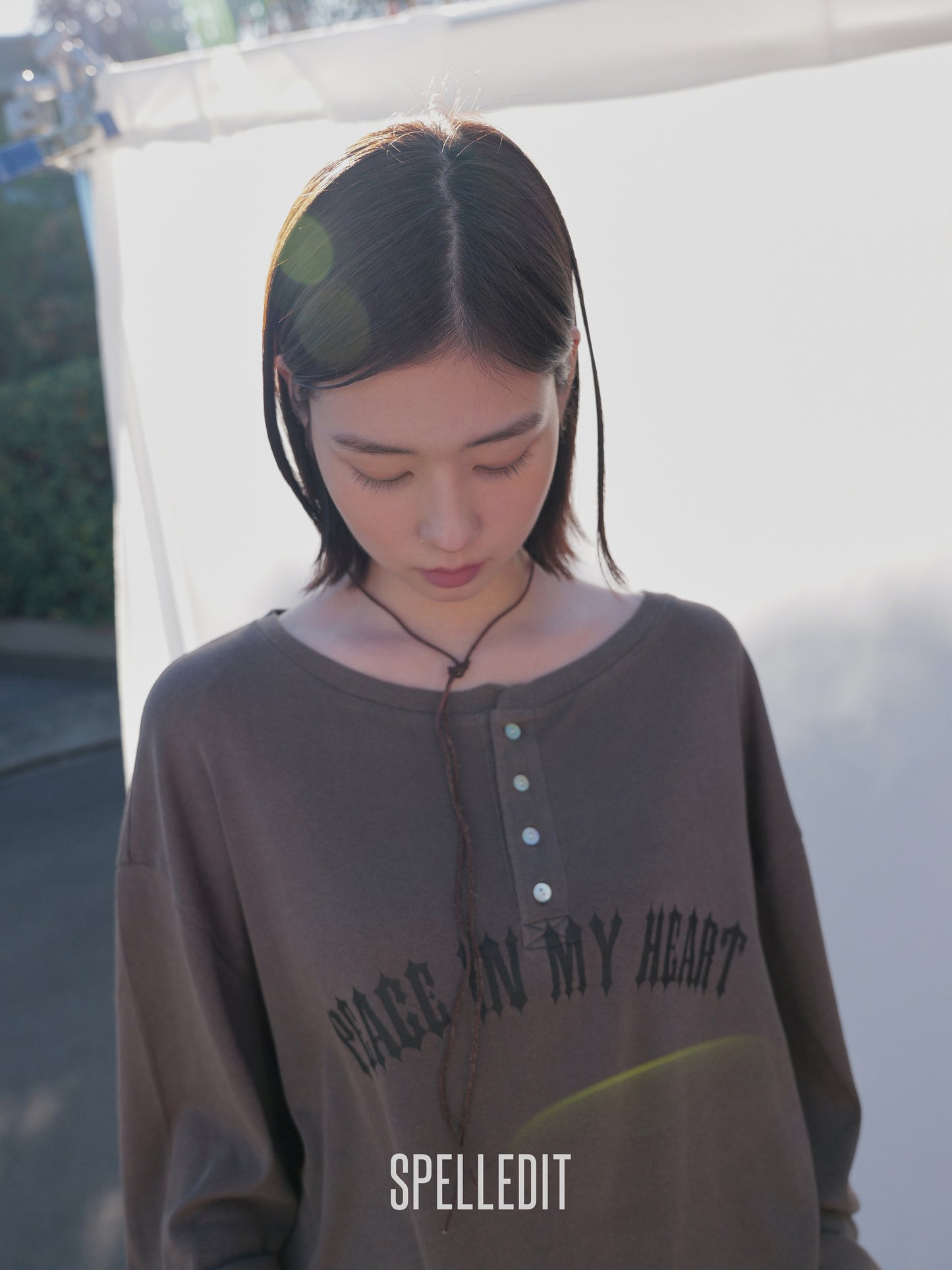 [9/7 PRE]LOOSE FIT HENLEY LONG SLEEVE T-SHIRT