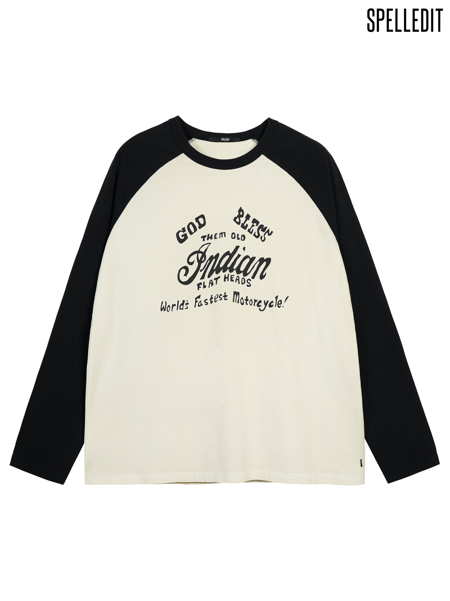 INDIAN RAGLAN LONG SLEEVE T-SHIRT