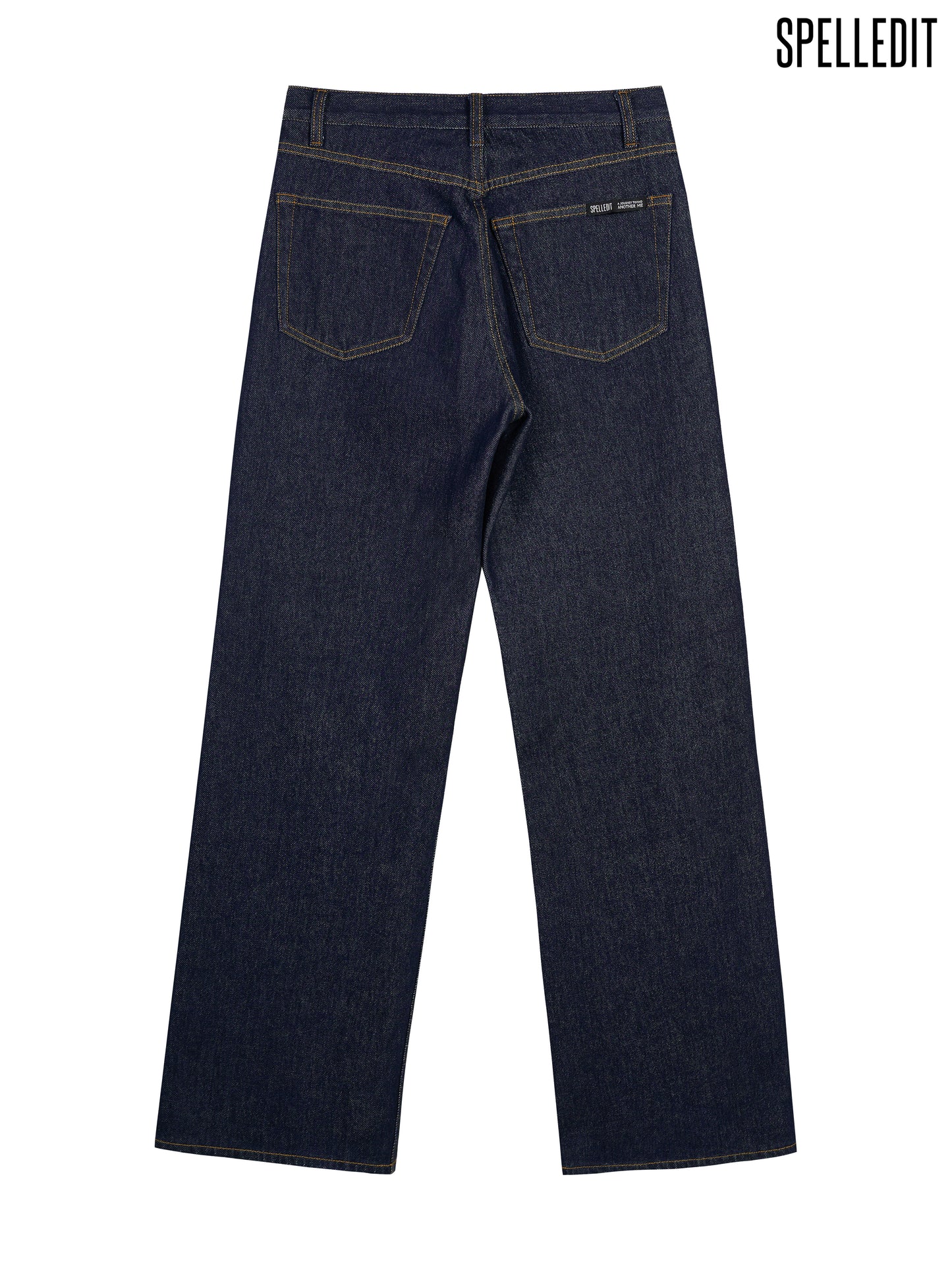 CURVED SEAM DENIM BOOTCUT JEANS