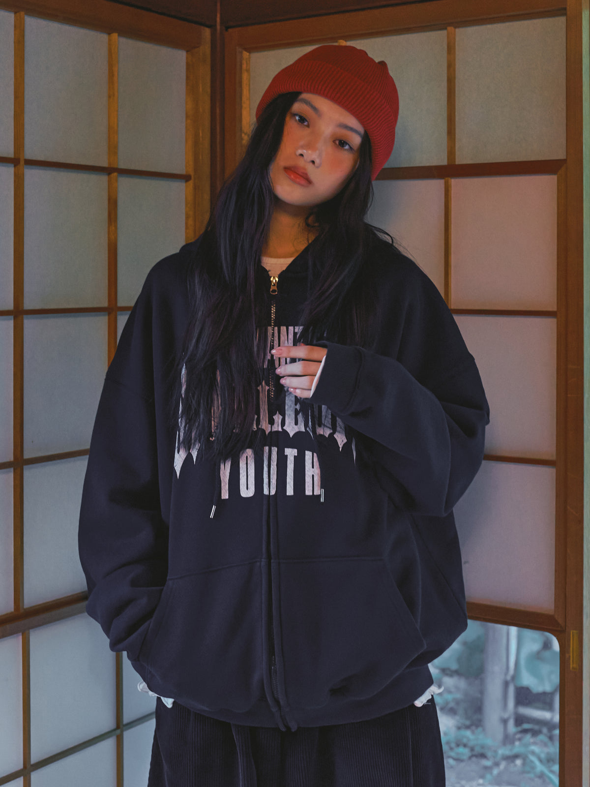 Romantic Youth Zip-Up Hoodie도